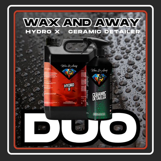 Wax and Away Bestseller Duo - Hydro X and Ceramic Detailer for Ultimate Protection