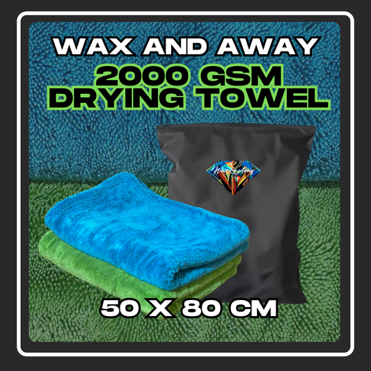 2000GSM Twisted Loop Drying Towel for Car Cleaning